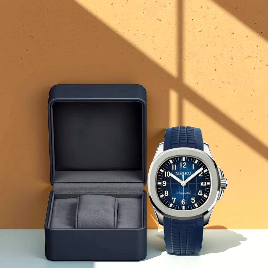 Seiko Mod Aquanaut – Bleu – 42mm – Automatique NH35 – Verre Saphir – Image 2