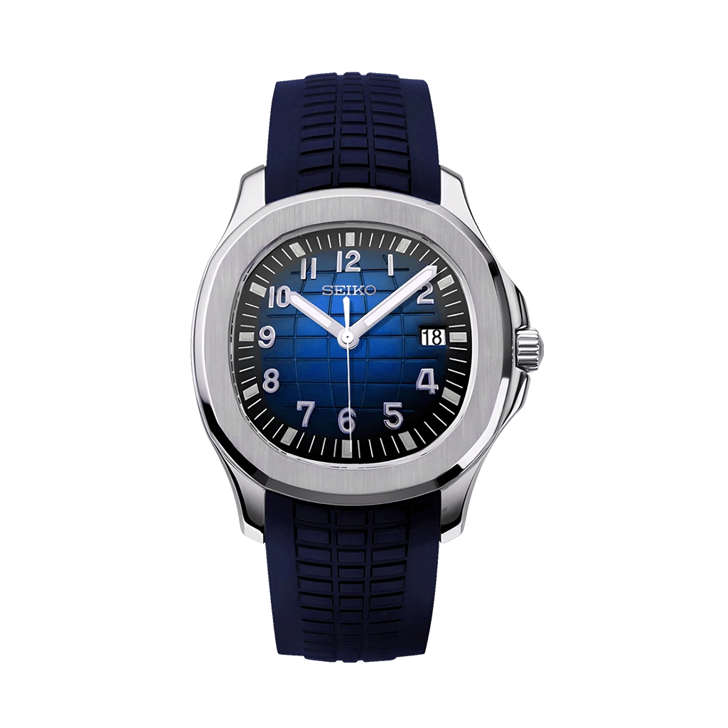 Seiko Mod Aquanaut – Bleu – 42mm – Automatique NH35 – Verre Saphir