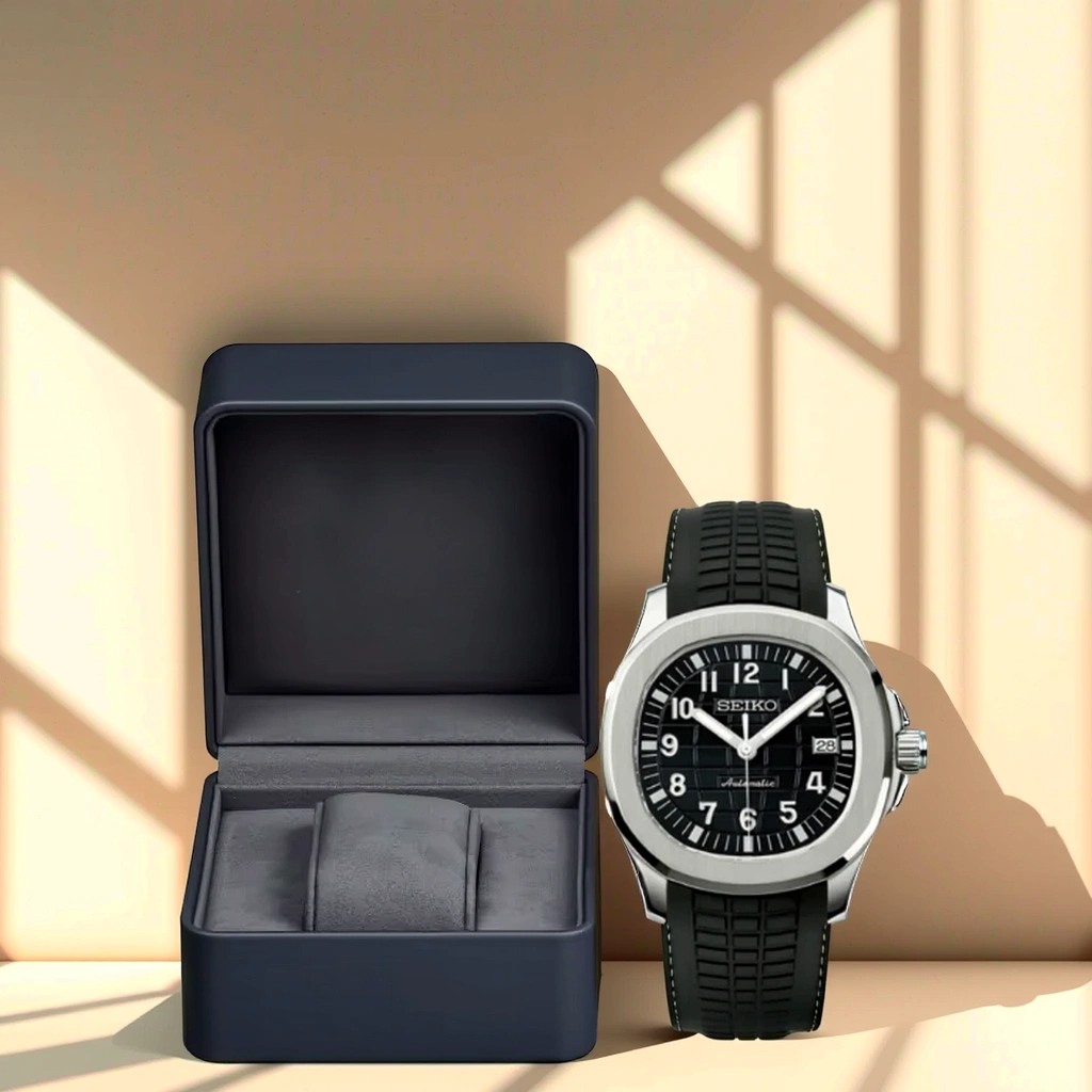 Seiko Mod Aquanaut – Noir – 42mm – Automatique NH35 – Verre Saphir – Image 2