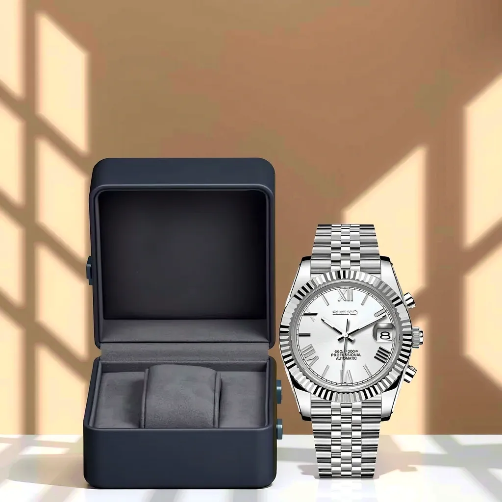 Seiko Mod - Datejust - Chiffre Arabe - Mont Blanc avec boite