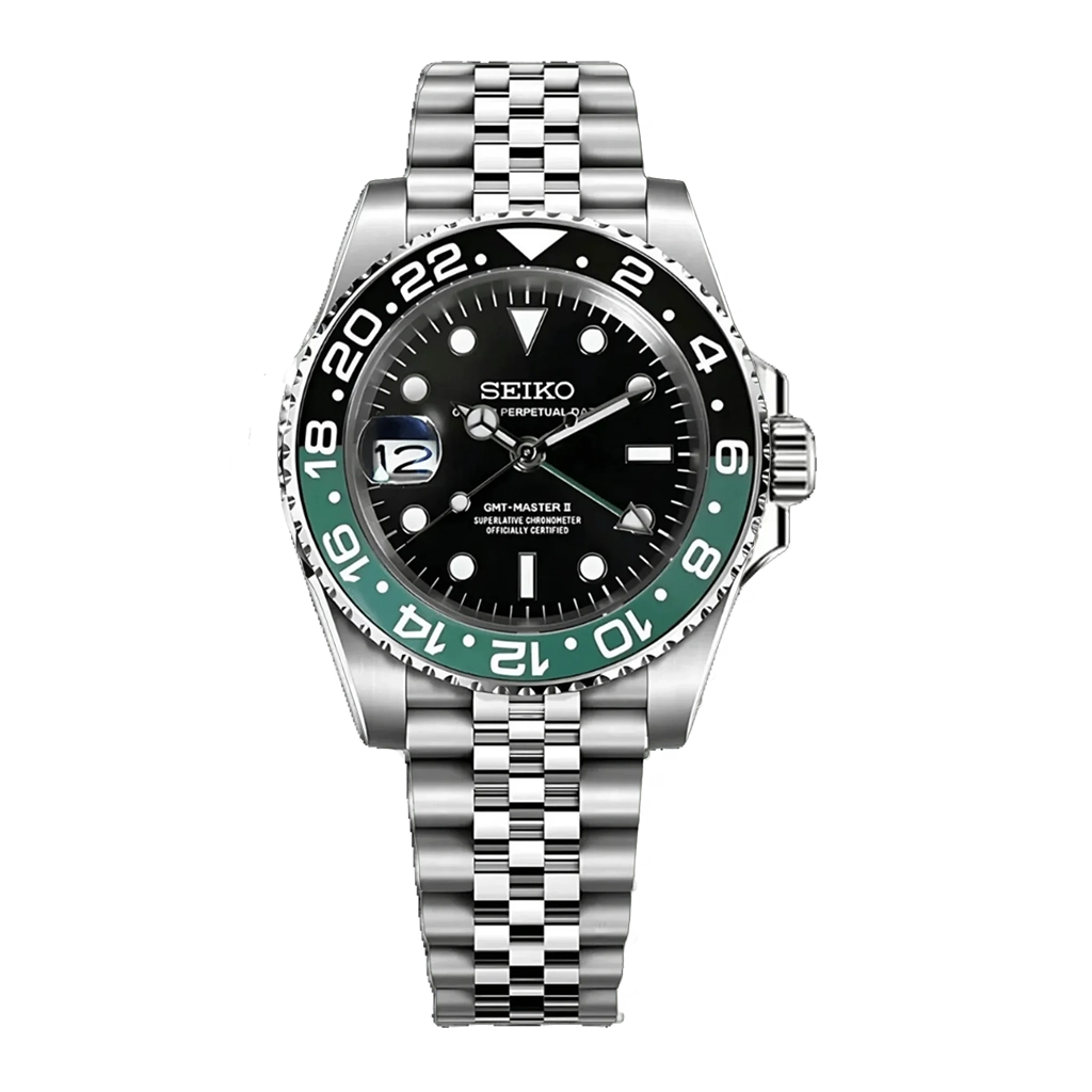 Seiko Mod GMT – Sprite – Automatique NH34 – Verre Saphir