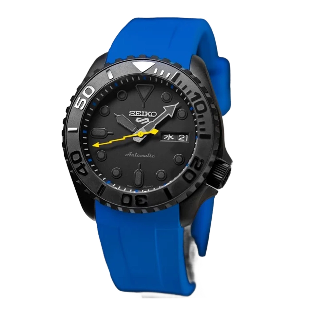 Seiko Mod Submariner – Flash Blue KX – Automatique NH35 – Verre Saphir