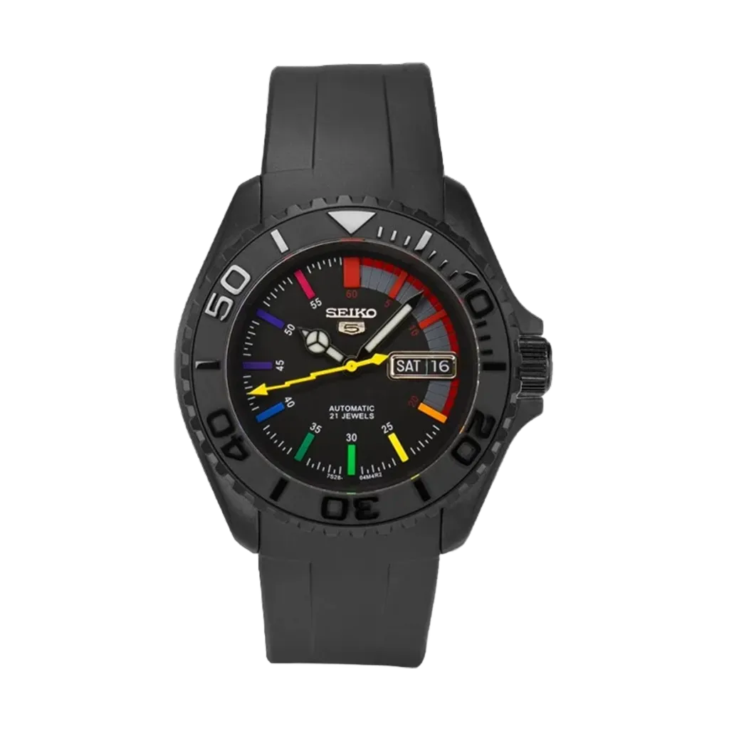 Seiko Mod Submariner – Rainbow Black KX 3 O’clock – Automatique NH35 – Verre Saphir
