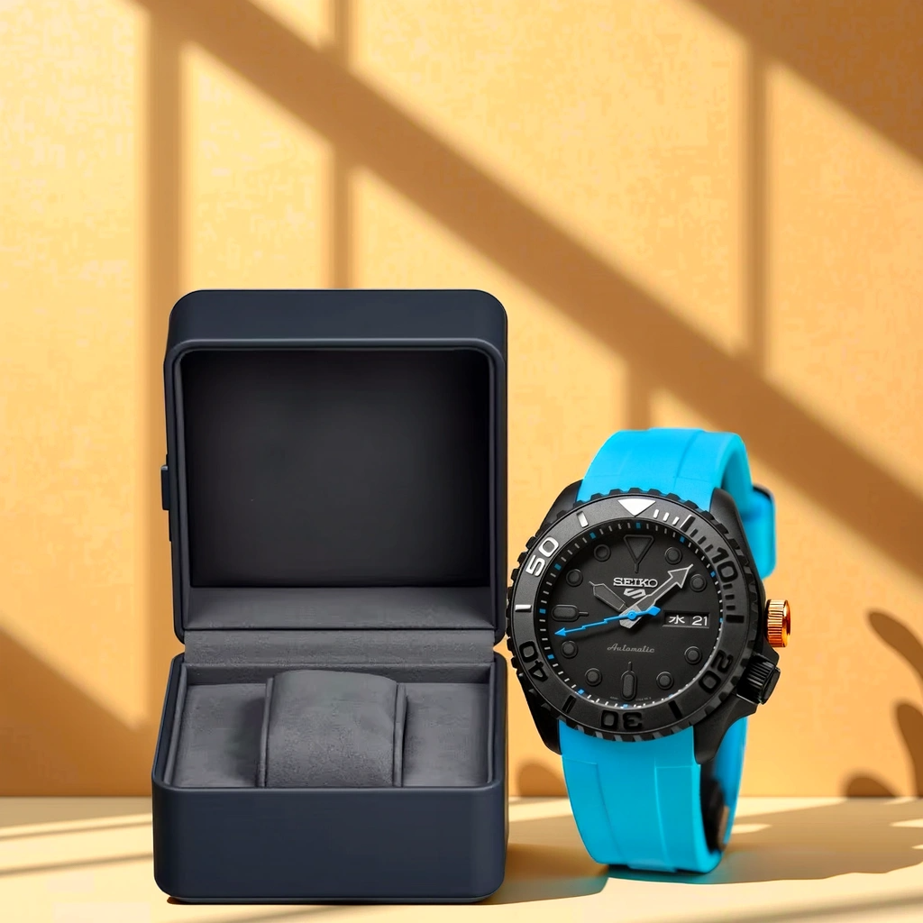 Seiko Mod Submariner -Turquoise Blue KX avec boite